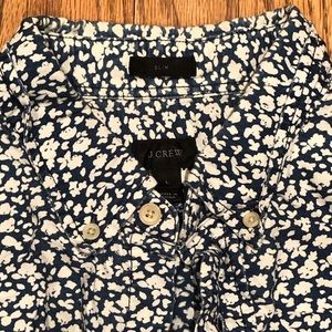 JCrew Mens floral print button-up shirt